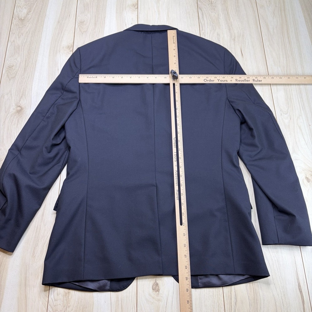 J Crew Ludlow Loro Piana Super 120s Sport Coat Jacket Blue Wool Size 38s - Picture 14 of 16
